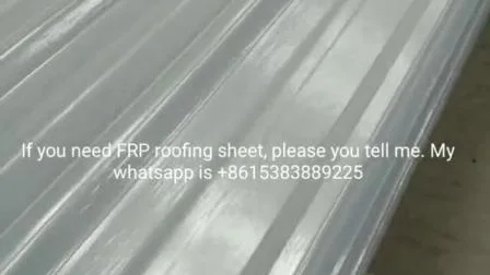 Pannello FRP in plastica ondulata colorata in fibra di vetro per copertura